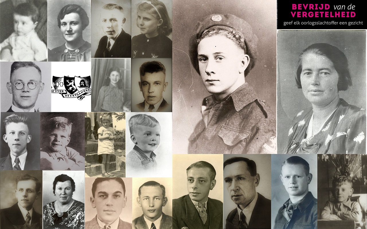 Collage van oorlogsslachtoffers van Goirle