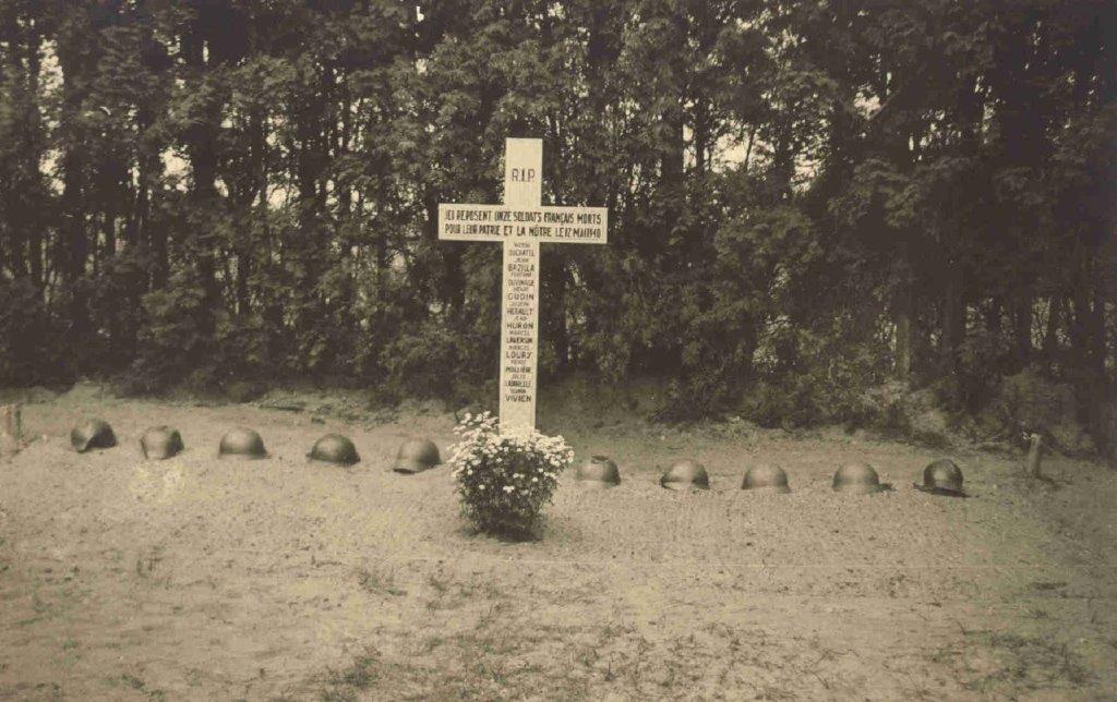 Graf van Franse soldaten die op 12 mei 1944 overleden in Diessen.