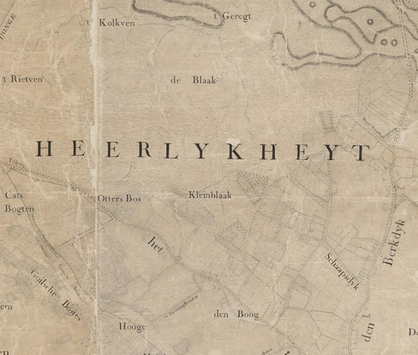 Detail van de Kaart van Zijnen