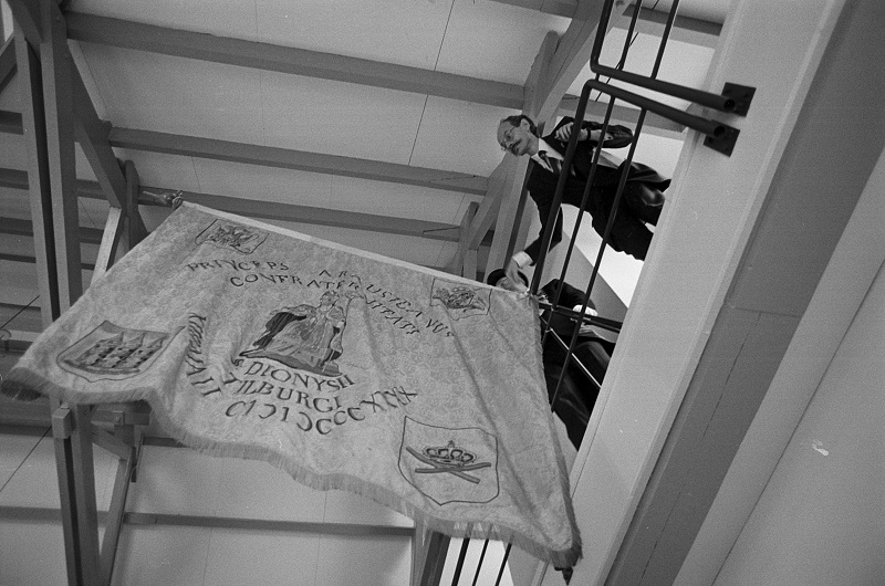 Gerard Steijns bij opening archief 16 september 1988 - foto Jan van Eijndhoven