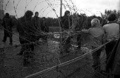 2 Tweede blokkade Dodewaard. foto: J. Wever