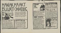 maniak maakt buurt onveilig, muurkrant nr. 43