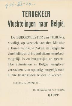 Archief 871, Terugkeer Belgische vluchtelingen