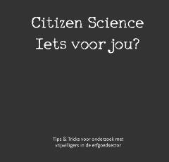 Detail van Burgerwetenschap brochure