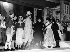 De Brabantse Operette Spelers. Waarschijnlijk bij een uitvoering van Schön ist die Welt een operette van Franz Léhar 1960