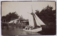 Een zeilboot op het Baksch ven in 1927. Fotonummer: 061609.