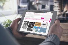 Fotodatabank op tablet smartmockups
