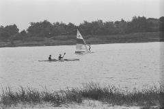 Recreatie op de Put van Reef bij Hulten. Foto: Stadsarchief Breda, Collectie BN De Stem / Johan van Gurp, JVG19800717015