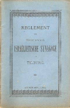 Reglement der Nederlandsch-Israëlitische synagoge Tilburg