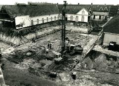 Restauratie gebouw en aanleg depotkelder 1988. Foto: Ton van Horssen