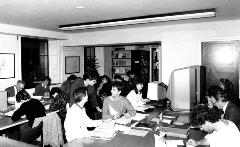 Studiezaal Paleis-Raadhuis 1985. Foto: Jan Brieffies