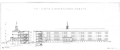 Tekening gevelaanzicht Paulus HBS Wandelboslaan