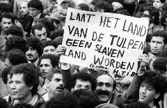 Protest in Utrecht. Foto: J. Wever